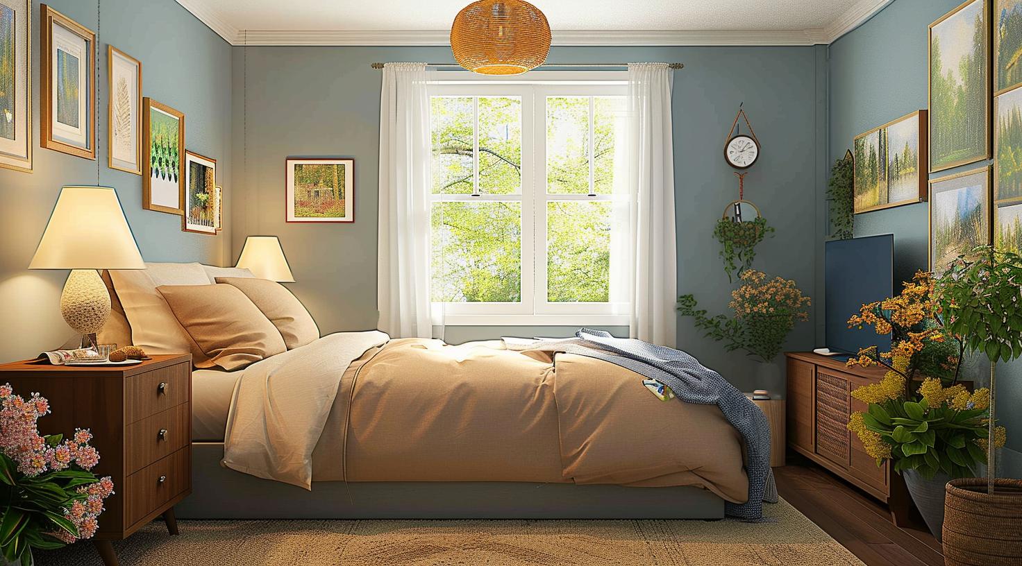 Ein harmonisches Schlafzimmer mit Feng-Shui